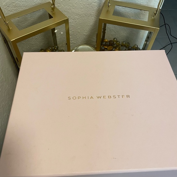 Sophia Webster Gold Wedge Sandals with Braided Straps - Picture 6 of 6